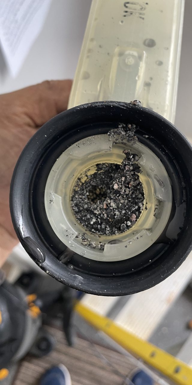 built up sludge in the condense trap built up sludge in the condense trap