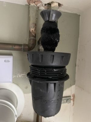 A Worcester Bosch Magnetic Filter that has collected sludge from the central heating system