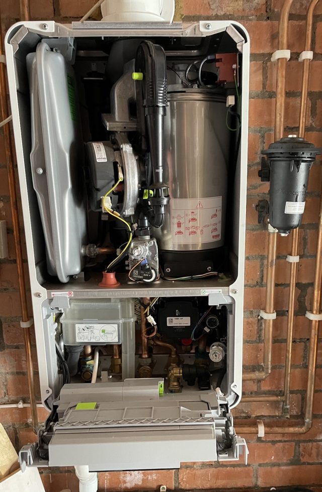 boiler service on a worcester bosch boiler