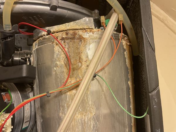Leaking Heat Exchanger on a boiler